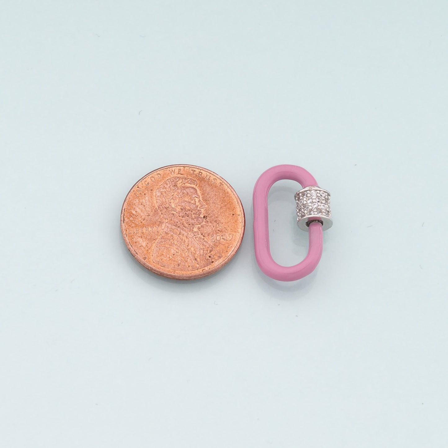 18K Gold Filled Enamel Oval Carabiner Clasp,Buckle Clasp,Carabiner Screw Clasp,Turnbuckle,for DIY Jewelry