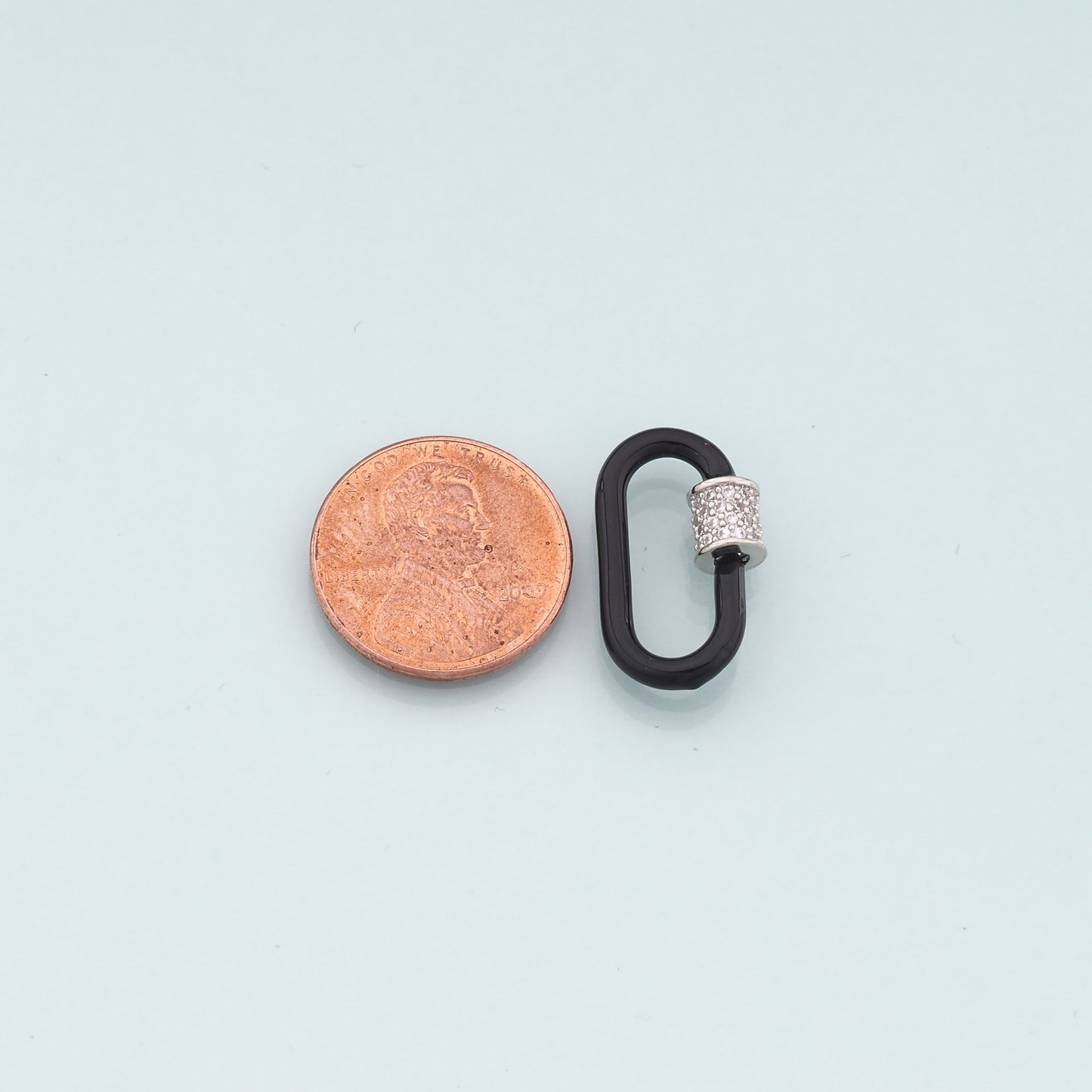 18K Gold Filled Enamel Oval Carabiner Clasp,Buckle Clasp,Carabiner Screw Clasp,Turnbuckle,for DIY Jewelry