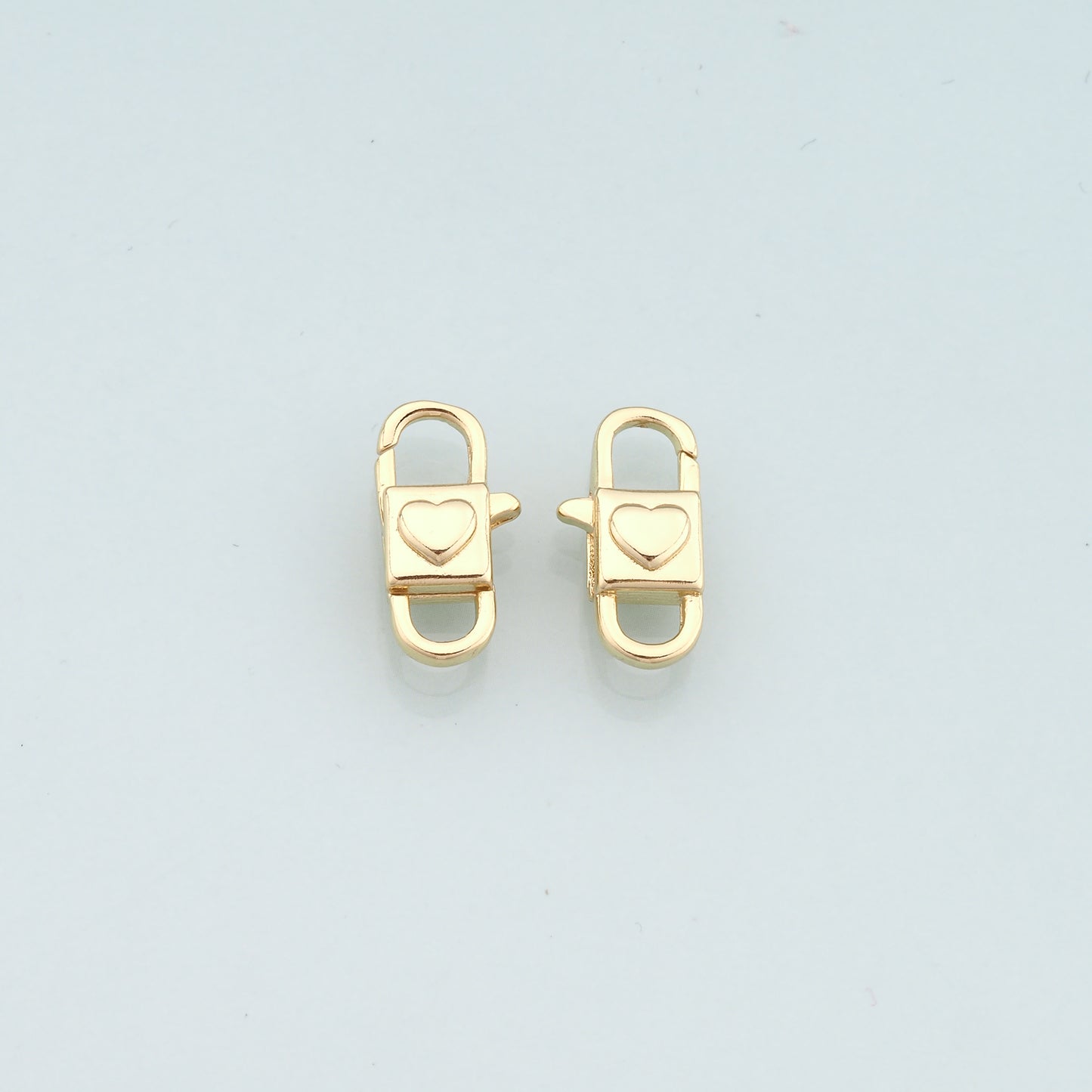 Gold Heart Clasp,18K Gold Filled Lobster Clasp Gold Lobster Claw for DIY Jewelry Finding Necklace Bracelet
