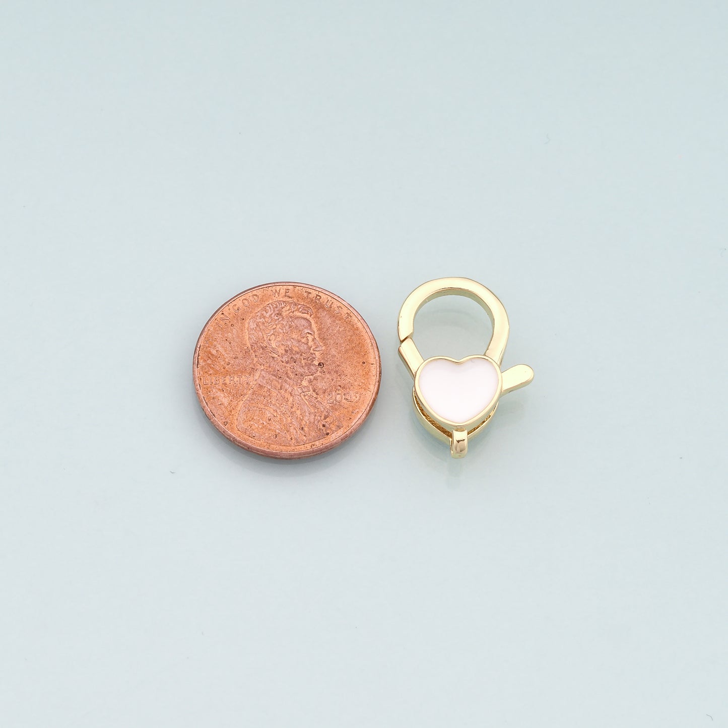 Gold Heart Clasp,18K Gold Filled Lobster Clasp Gold Lobster Claw for DIY Jewelry Finding Necklace Bracelet