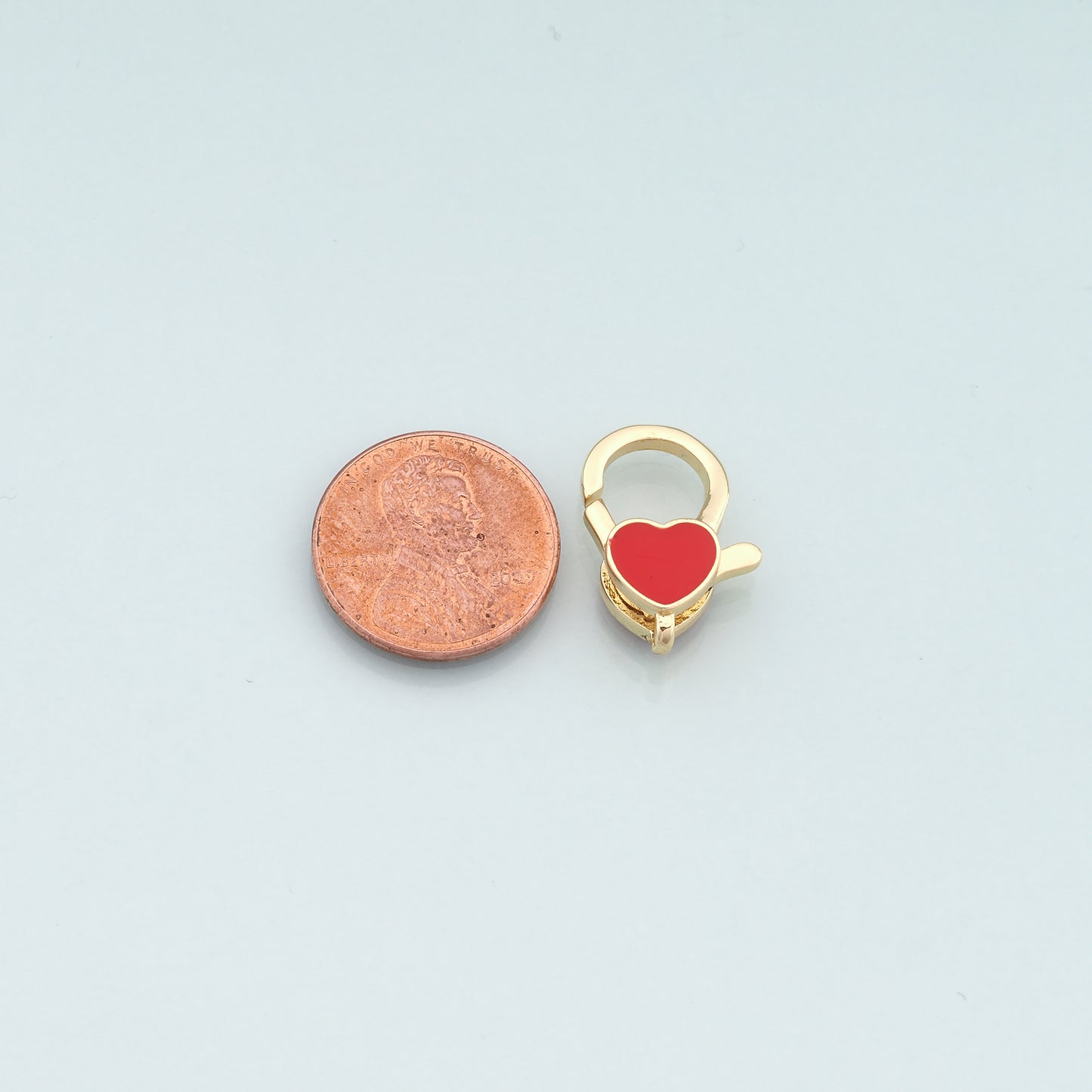Gold Heart Clasp,18K Gold Filled Lobster Clasp Gold Lobster Claw for DIY Jewelry Finding Necklace Bracelet