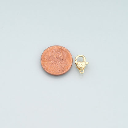 Gold Paw Clasp,18K Gold Filled Lobster Clasp Gold Lobster Claw for DIY Jewelry Finding Necklace Bracelet