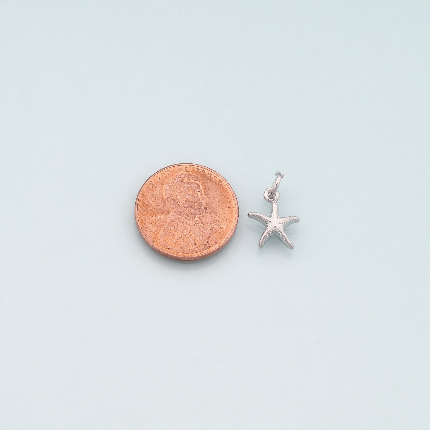Gold Starfish Charms,18K Gold Filled Sea Star Pendant,Starfish Charm Bracelet Necklace for DIY Jewelry Making Supply