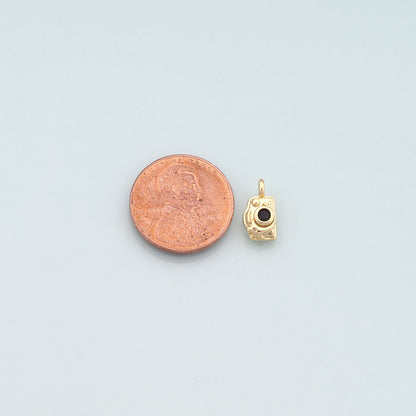 Gold Camera Charms,18K Gold Filled Camera Pendant,Camera Charm Bracelet Necklace for DIY Jewelry Making Supply