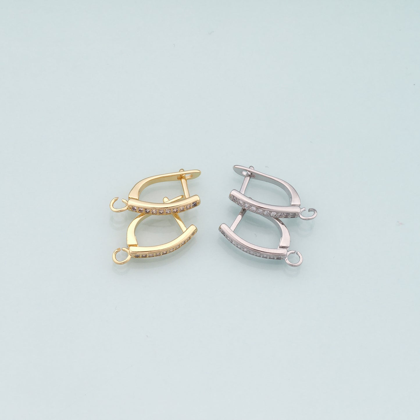 1pair 18K Gold Filled Huggie Earrings Findings,Gold Earrings,Dainty Earrings