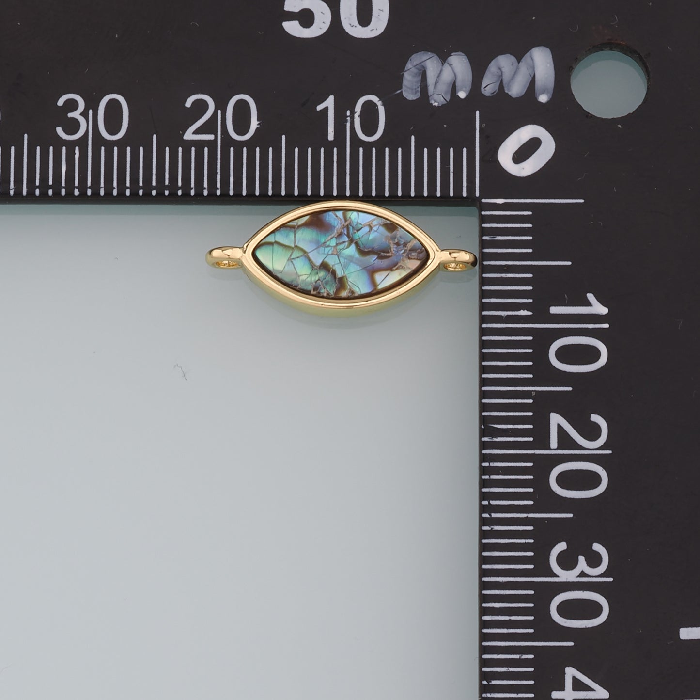 Gold Connector Charm,18K Gold Filled Evil Eye Pendant,Evil Eye Charm Bracelet Necklace for DIY Jewelry Making Supply