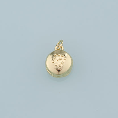 18K Gold Filled Hamburger Pendant,Hamburger Charm Bracelet Necklace for DIY Jewelry Making Supply