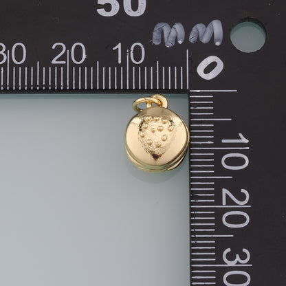 18K Gold Filled Hamburger Pendant,Hamburger Charm Bracelet Necklace for DIY Jewelry Making Supply