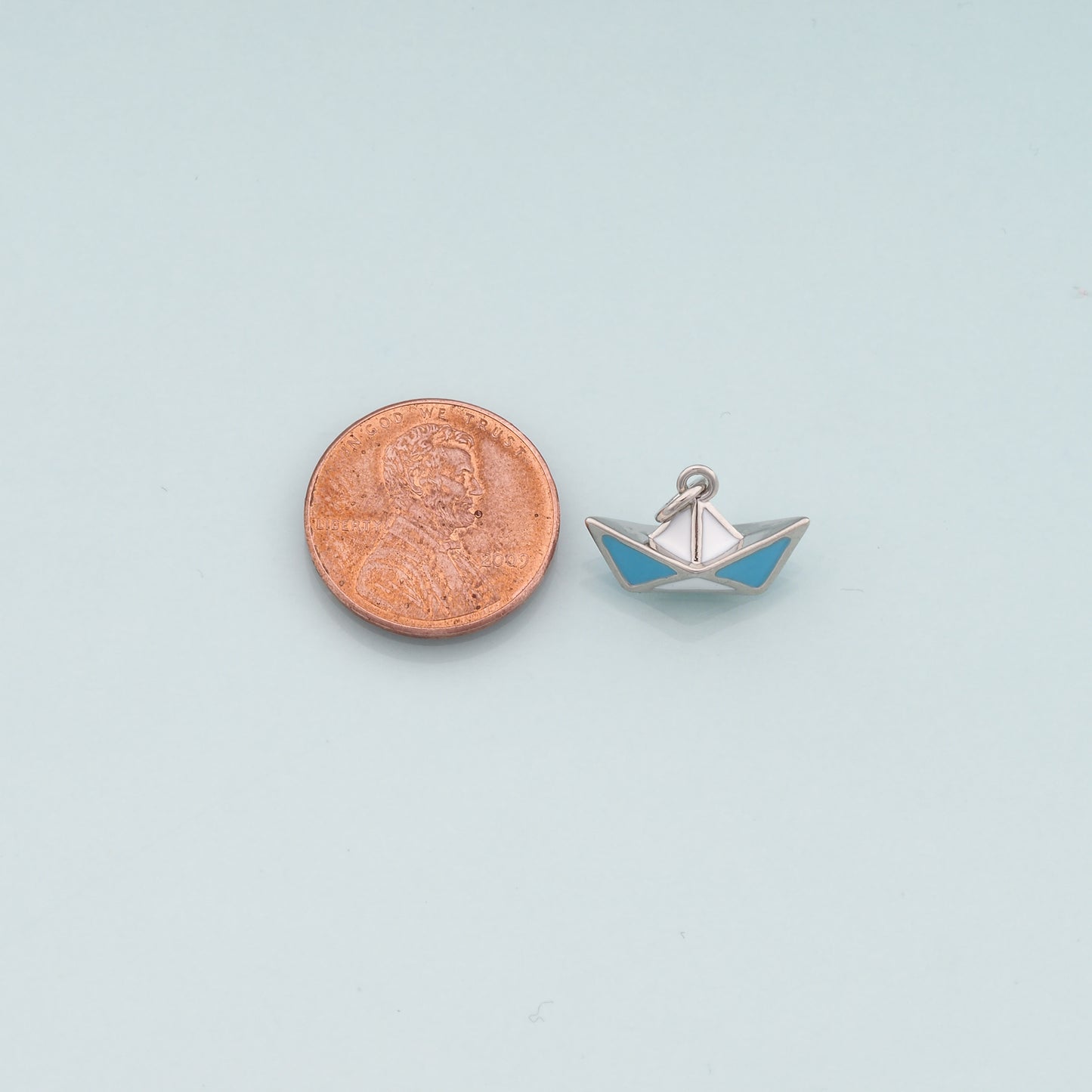 Gold Boat Charms,18K Gold Filled Sailboat Pendant,Enamel Navigation Charm Bracelet Necklace for DIY Jewelry Making Supply