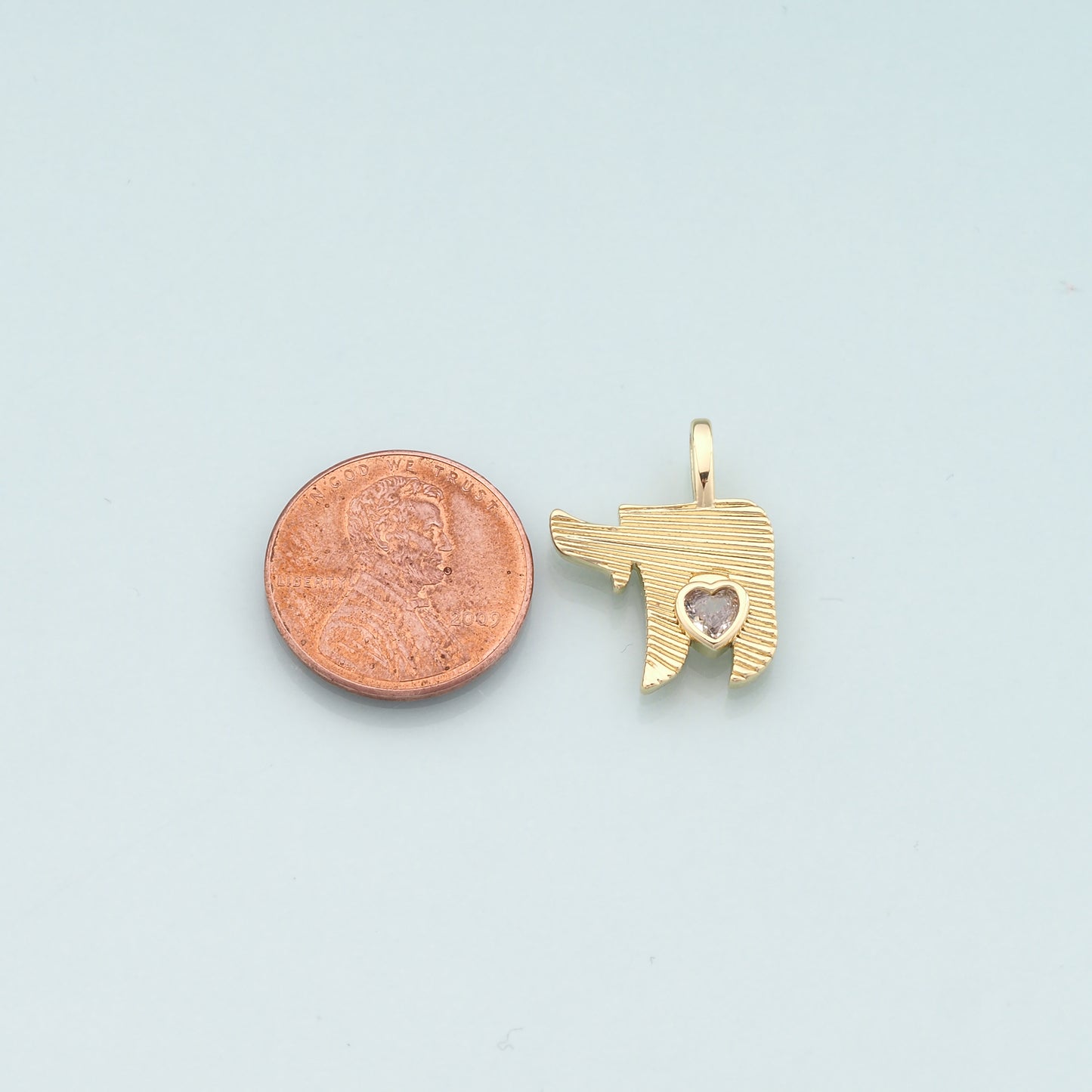 18K Gold Filled Map Pendant,USA Map Charm Bracelet Necklace for DIY Jewelry Making Supply