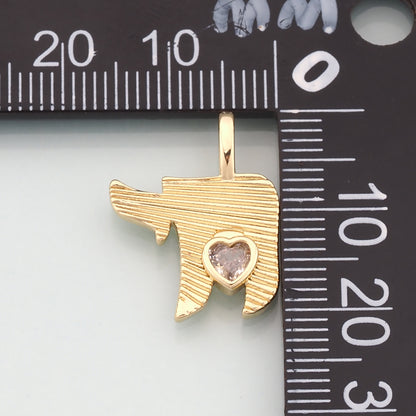 18K Gold Filled Map Pendant,USA Map Charm Bracelet Necklace for DIY Jewelry Making Supply