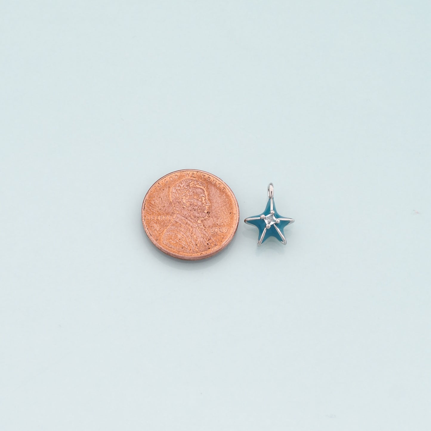 Gold Starfish Charms,18K Gold Filled Sea star Pendant,Enamel Starfish Charm Bracelet Necklace for DIY Jewelry Making Supply