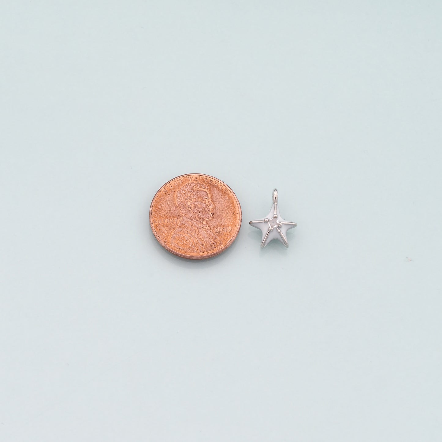 Gold Starfish Charms,18K Gold Filled Sea star Pendant,Enamel Starfish Charm Bracelet Necklace for DIY Jewelry Making Supply