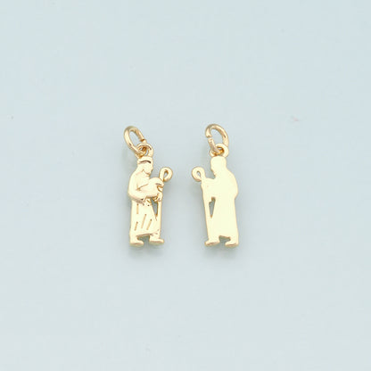 18K Gold Filled Shepherd Pendant,Dainty Shepherd Charm Bracelet Necklace for DIY Jewelry Making Supply