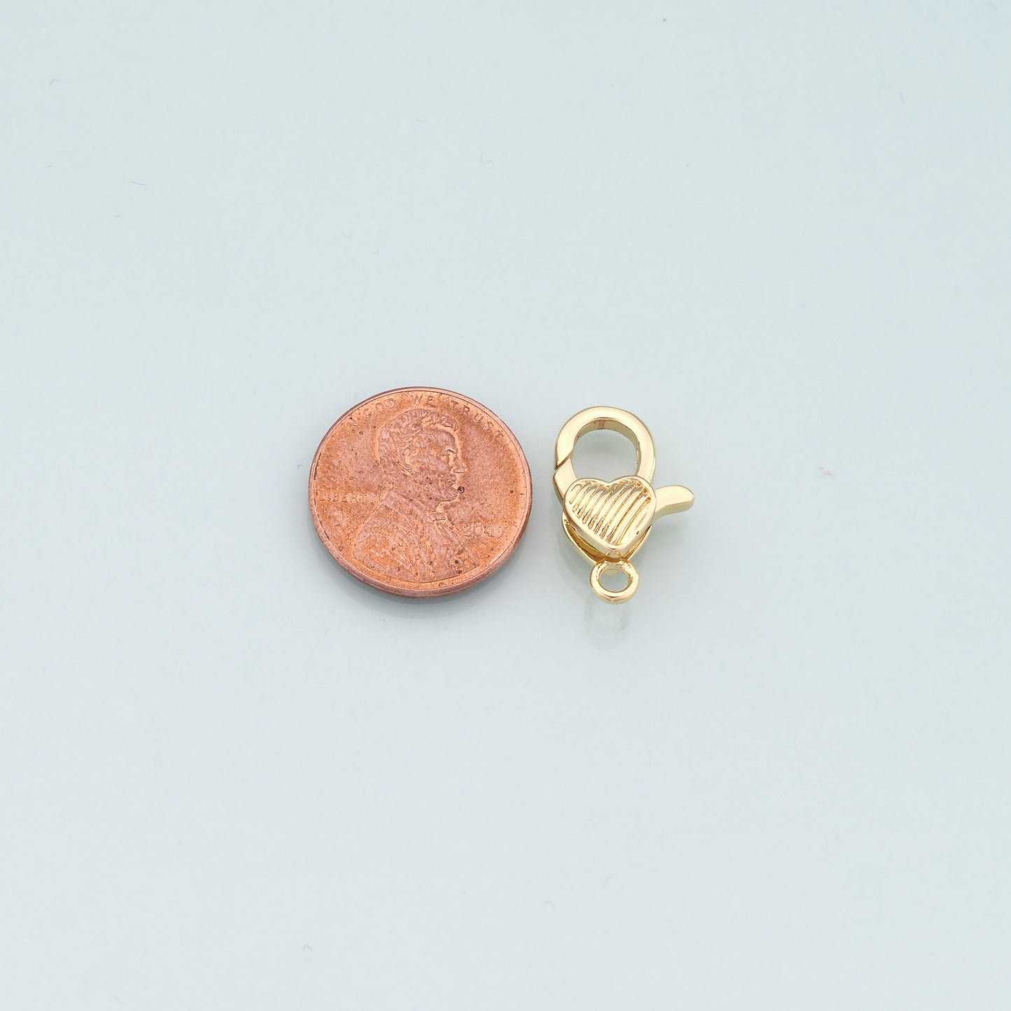 Gold Heart Clasp,18K Gold Filled Lobster Clasp Gold Lobster Claw for DIY Jewelry Finding Necklace Bracelet