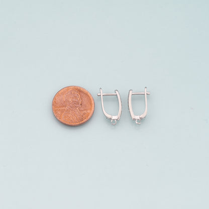 1pair 18K Gold Filled Huggie Earrings Findings,Gold Earrings,Dainty Earrings