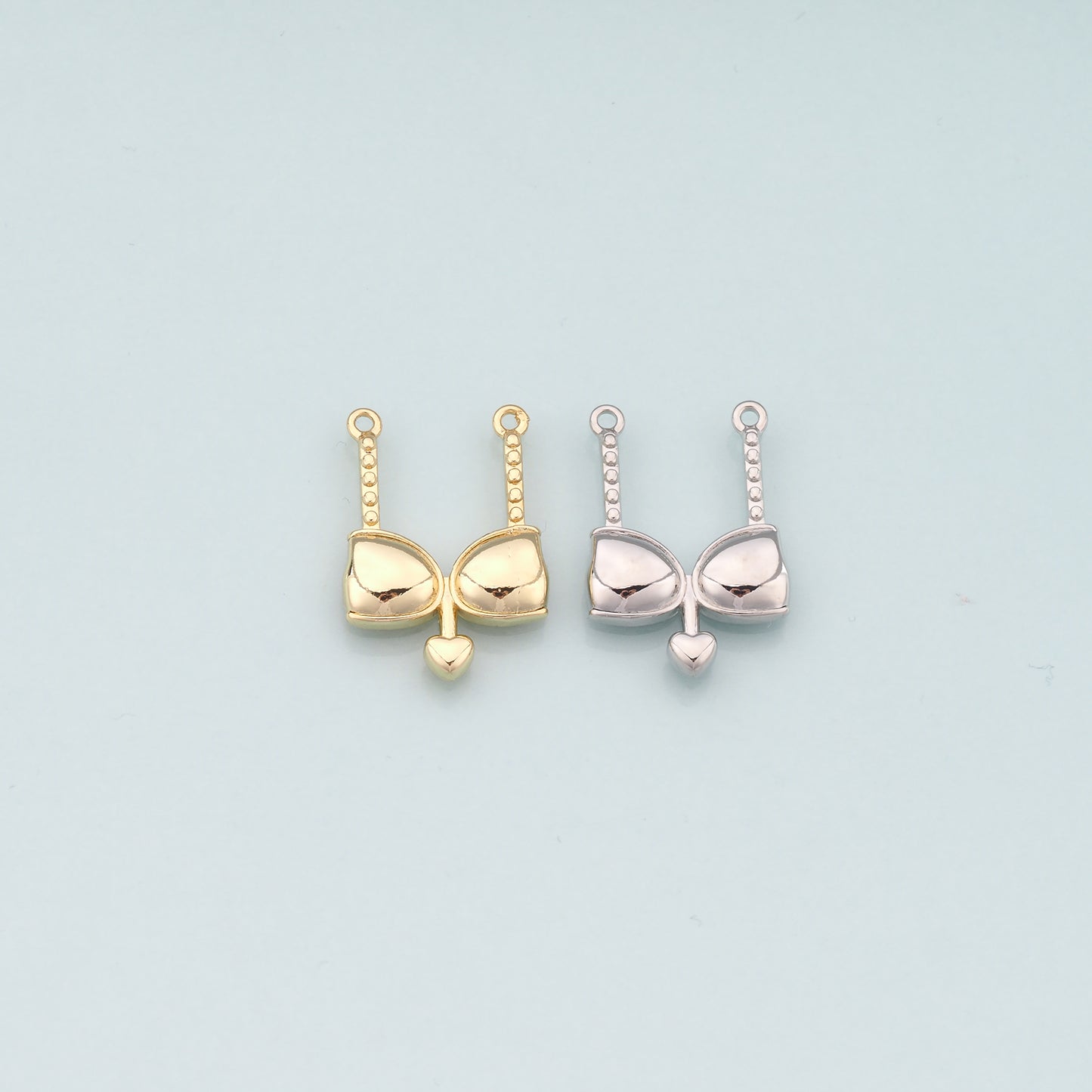 18K Gold Filled Bikini Pendant,Dainty Bikini Charm Bracelet Necklace for DIY Jewelry Making Supply
