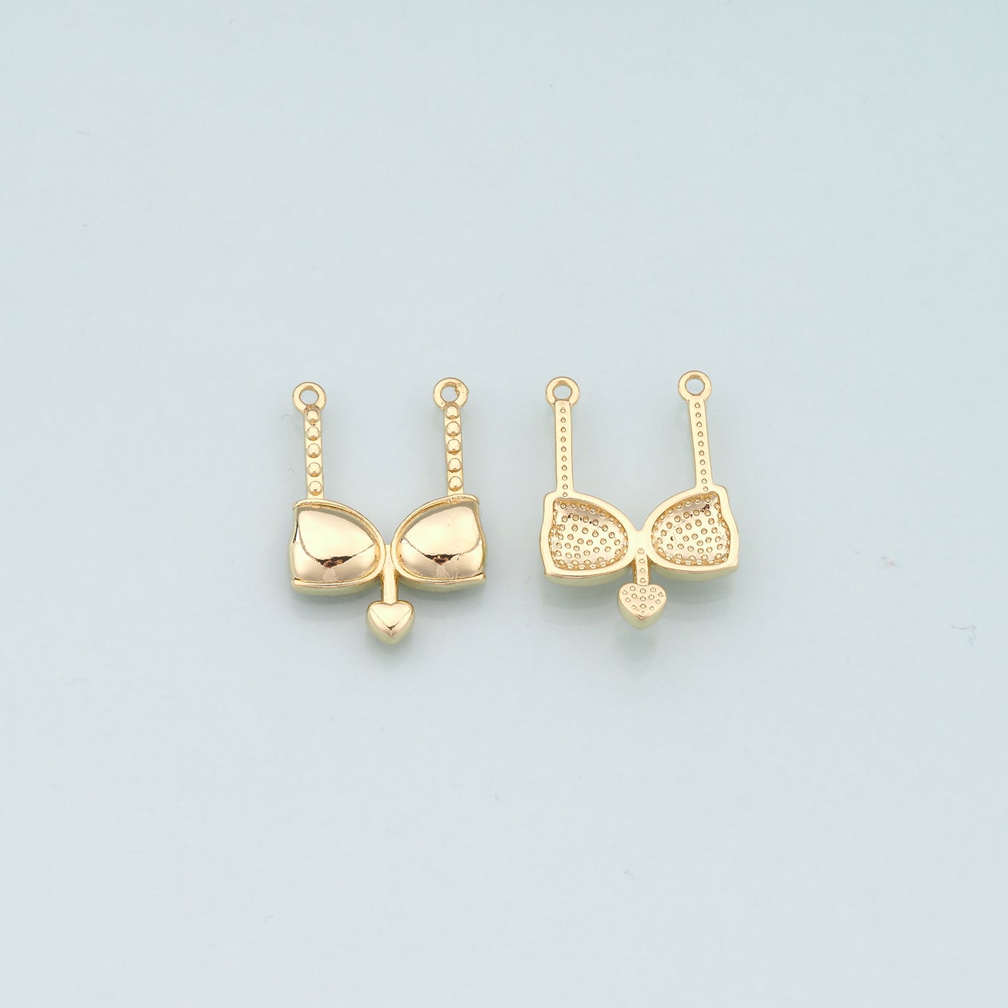 18K Gold Filled Bikini Pendant,Dainty Bikini Charm Bracelet Necklace for DIY Jewelry Making Supply