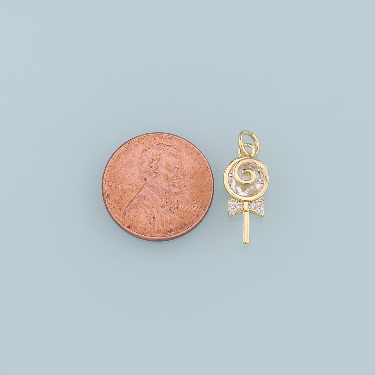 Gold Lollipop Charms,18K Gold Filled Enamel Lollipop Pendant,Candy Charm Bracelet Necklace for DIY Jewelry Making Supply