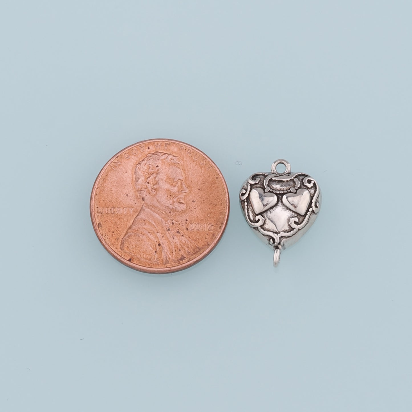 Gold Connector Charm,18K Gold Filled Retro Heart Pendant,Enamel Heart Charm Bracelet Necklace for DIY Jewelry Making Supply