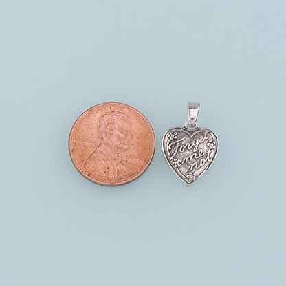 18K Gold Filled Retro Heart letter Pendant,Enamel Heart Charm Bracelet Necklace for DIY Jewelry Making Supply
