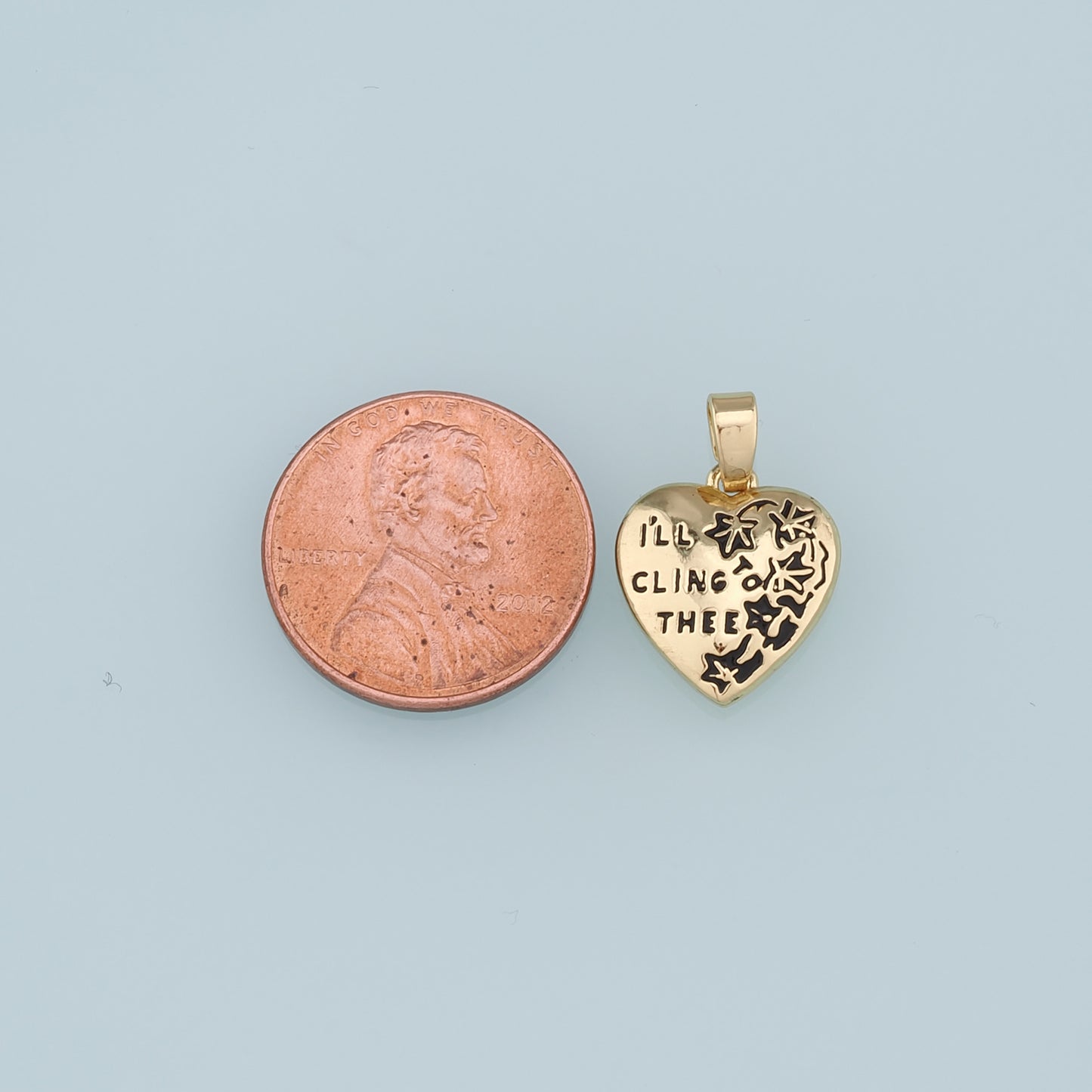 18K Gold Filled Retro Heart Pendant,Enamel letter Charm Bracelet Necklace for DIY Jewelry Making Supply