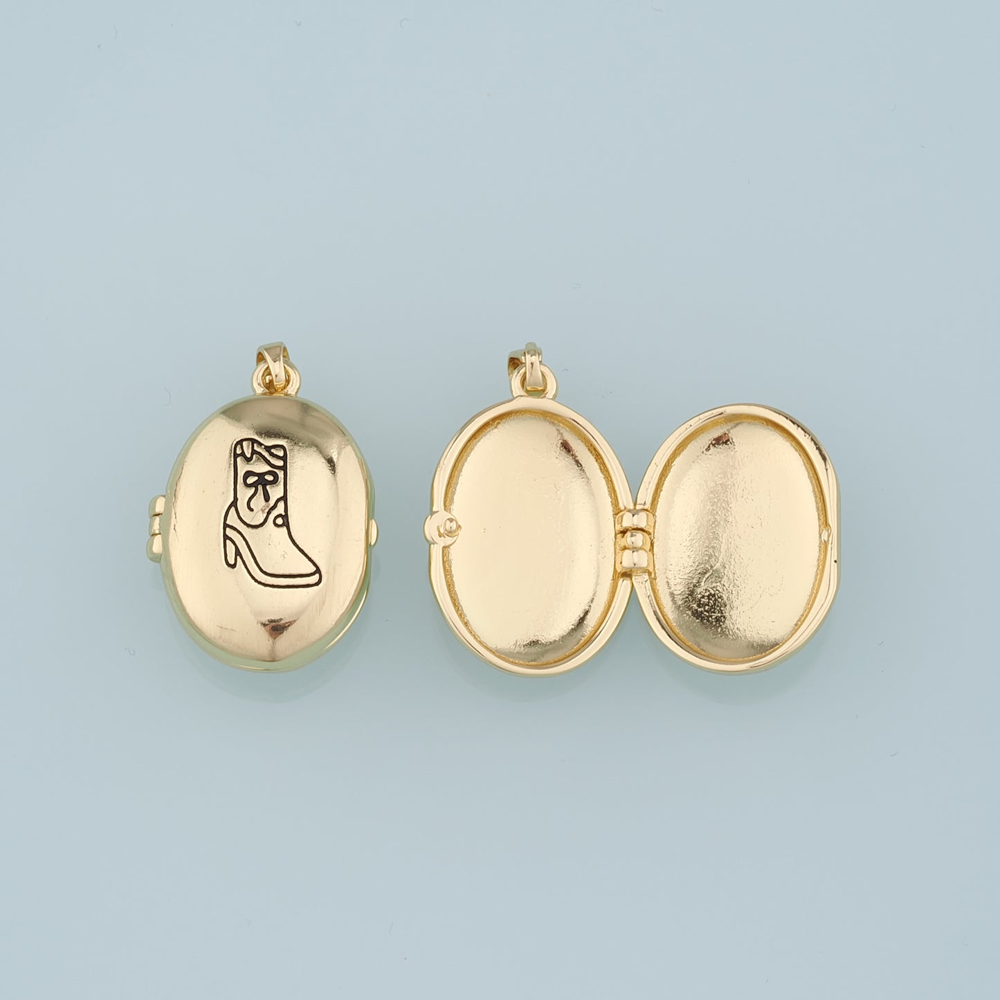 Gold Boots Charms,18K Gold Filled Openable Boots Pendant,Enamel Cowboy Boots Charm Bracelet Necklace for DIY Jewelry Making Supply