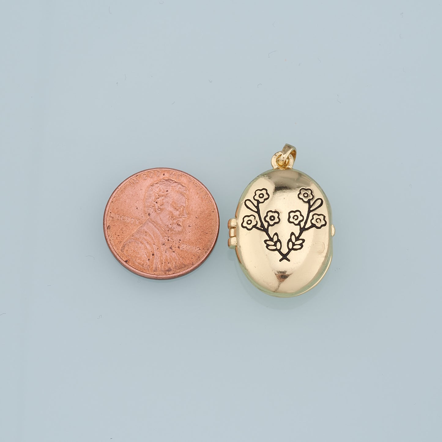 18K Gold Filled Openable Flower Pendant,Enamel Flower Charm Bracelet Necklace for DIY Jewelry Making Supply