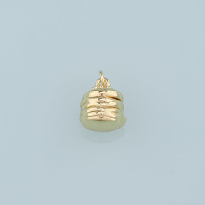 18K Gold Filled Geometry Pendant,Geometry Charm Bracelet Necklace for DIY Jewelry Making Supply