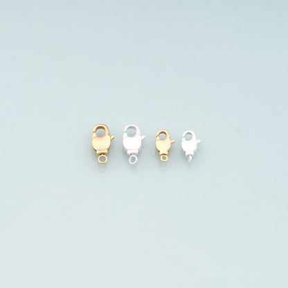 Gold Clasp,18K Gold Filled Lobster Clasp Gold Lobster Claw for DIY Jewelry Finding Necklace Bracelet