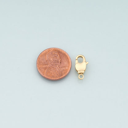 Gold Clasp,18K Gold Filled Lobster Clasp Gold Lobster Claw for DIY Jewelry Finding Necklace Bracelet