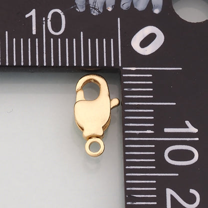 Gold Clasp,18K Gold Filled Lobster Clasp Gold Lobster Claw for DIY Jewelry Finding Necklace Bracelet