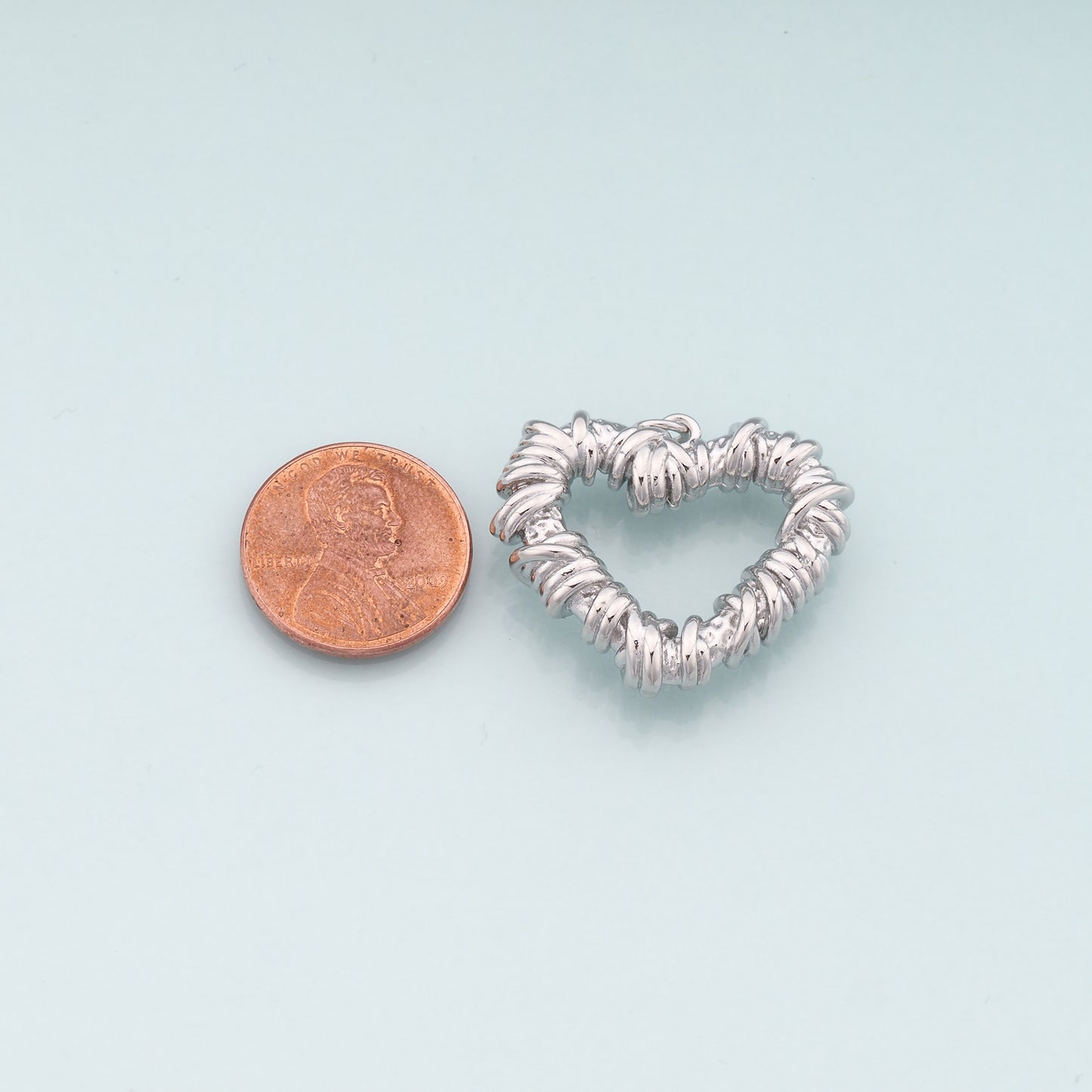 Gold Heart Charms,18K Gold Filled Heart Pendant,Dainty Heart Charm Bracelet Necklace for DIY Jewelry Making Supply