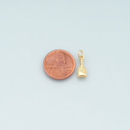 Gold Wine Glass Charms,18K Gold Filled Wine Pendant,Dainty Wine Bottle Charm Bracelet Necklace for DIY Jewelry Making Supply