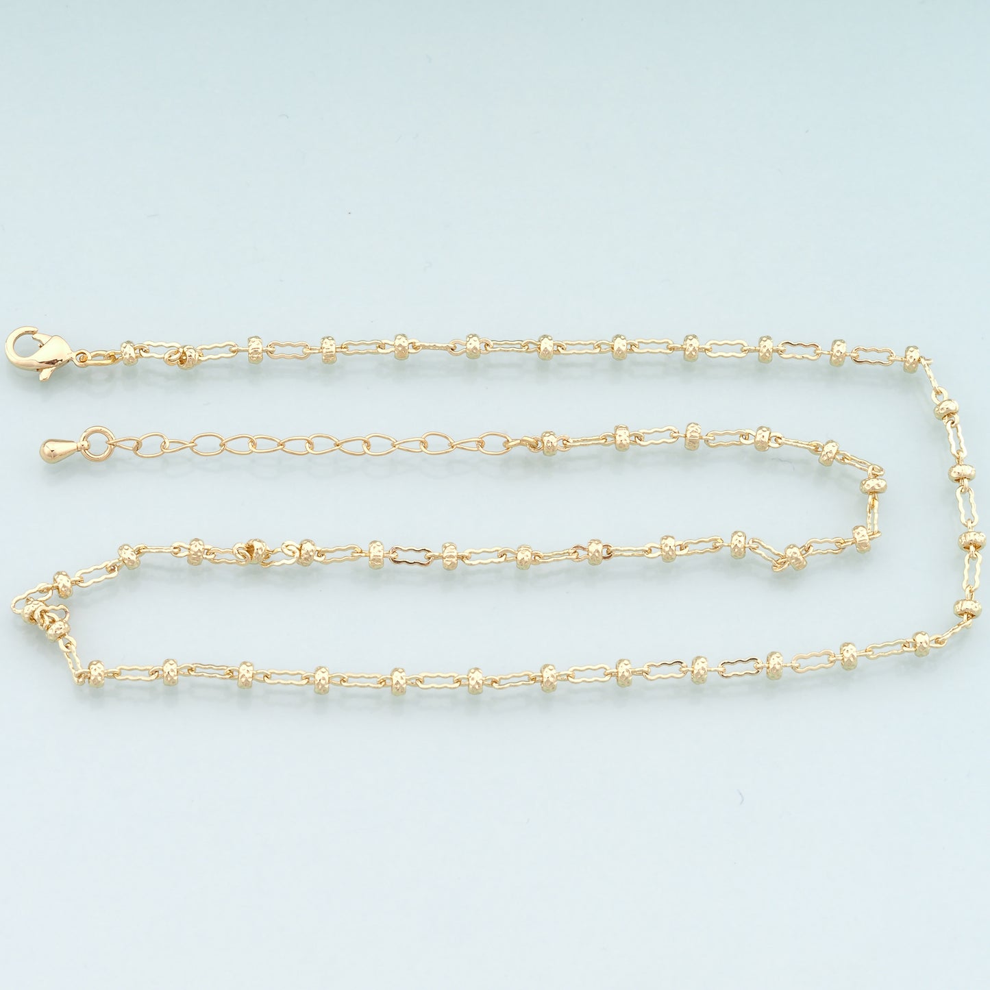 Gold Geometry Chain,18K Gold Filled Geometry for Necklace Bracelet DIY Jewelry Making Supply