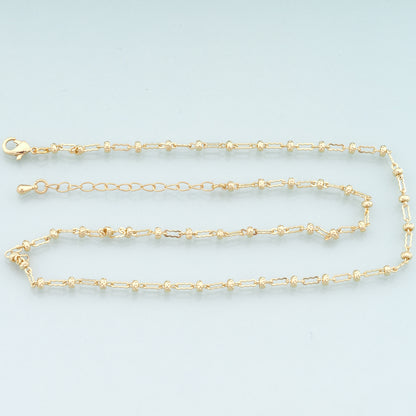 Gold Geometry Chain,18K Gold Filled Geometry for Necklace Bracelet DIY Jewelry Making Supply