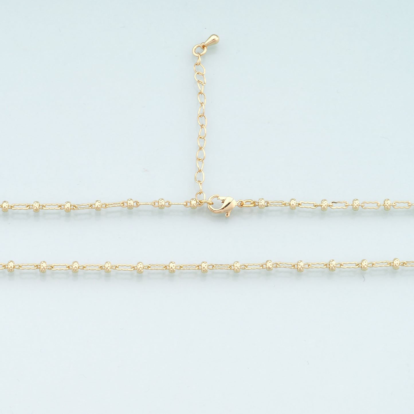 Gold Geometry Chain,18K Gold Filled Geometry for Necklace Bracelet DIY Jewelry Making Supply