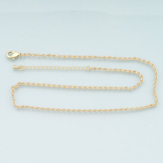 Gold Geometry Chain,18K Gold Filled Geometry for Necklace Bracelet DIY Jewelry Making Supply