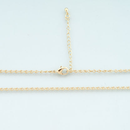 Gold Geometry Chain,18K Gold Filled Geometry for Necklace Bracelet DIY Jewelry Making Supply