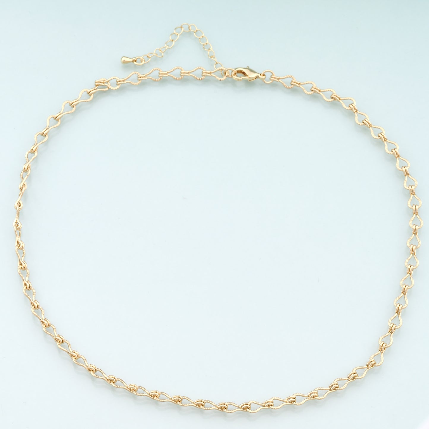 Gold Infinity Chain,18K Gold Filled Infinity for Necklace Bracelet DIY Jewelry Making Supply