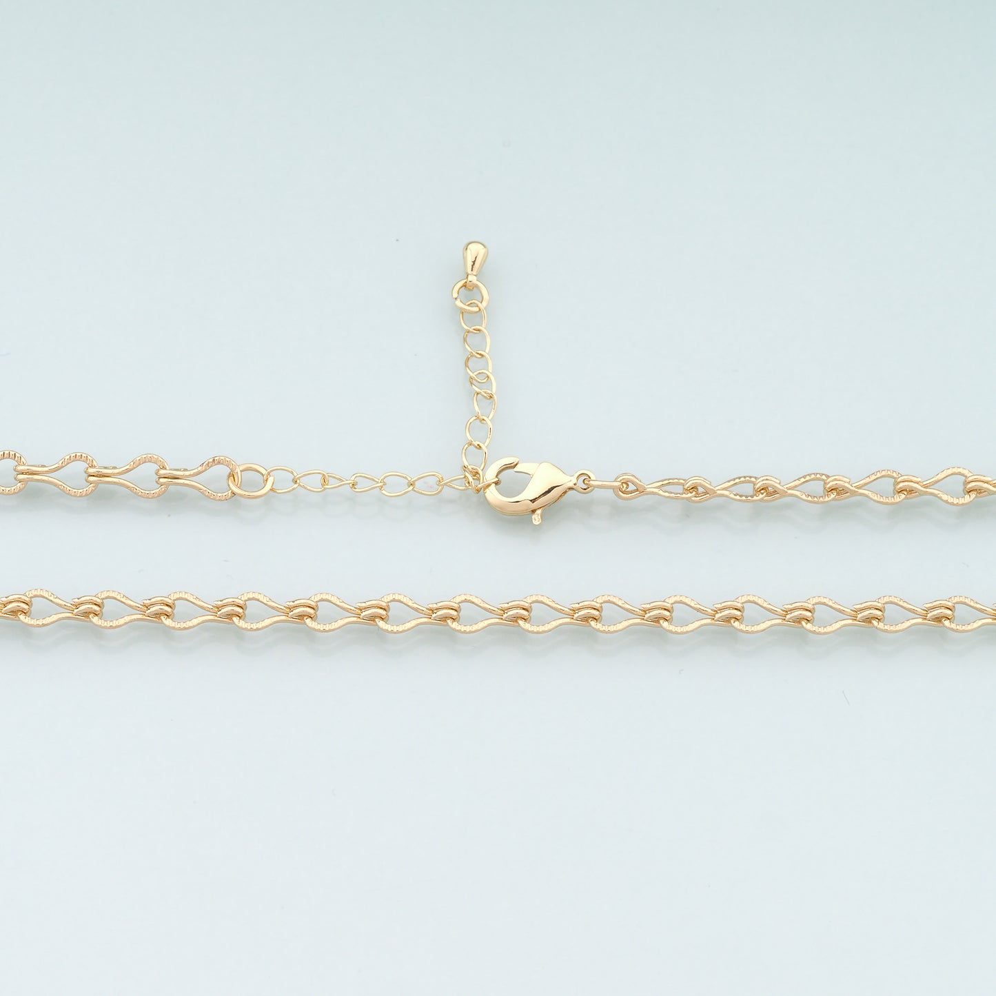 Gold Infinity Chain,18K Gold Filled Infinity for Necklace Bracelet DIY Jewelry Making Supply