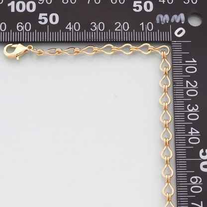 Gold Infinity Chain,18K Gold Filled Infinity for Necklace Bracelet DIY Jewelry Making Supply
