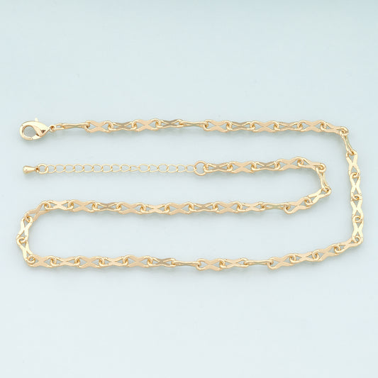 Gold Infinity Chain,18K Gold Filled Infinity for Necklace Bracelet DIY Jewelry Making Supply