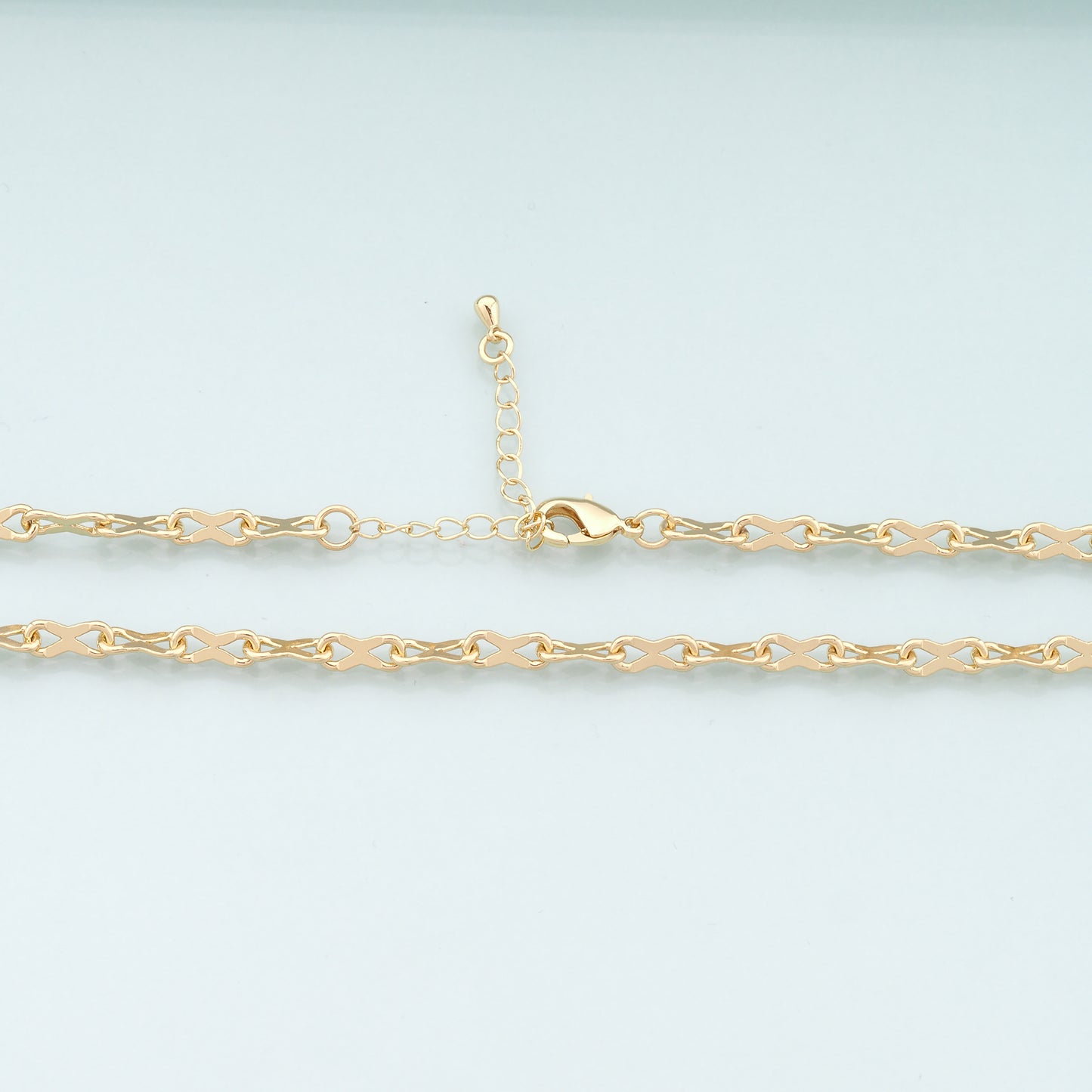 Gold Infinity Chain,18K Gold Filled Infinity for Necklace Bracelet DIY Jewelry Making Supply