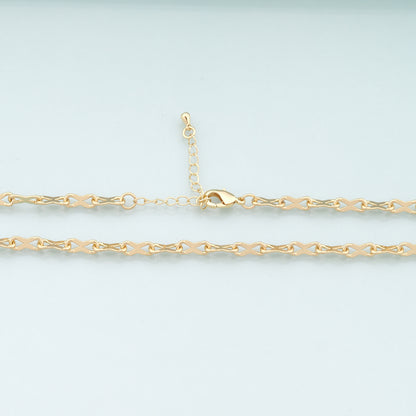 Gold Infinity Chain,18K Gold Filled Infinity for Necklace Bracelet DIY Jewelry Making Supply