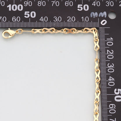 Gold Infinity Chain,18K Gold Filled Infinity for Necklace Bracelet DIY Jewelry Making Supply