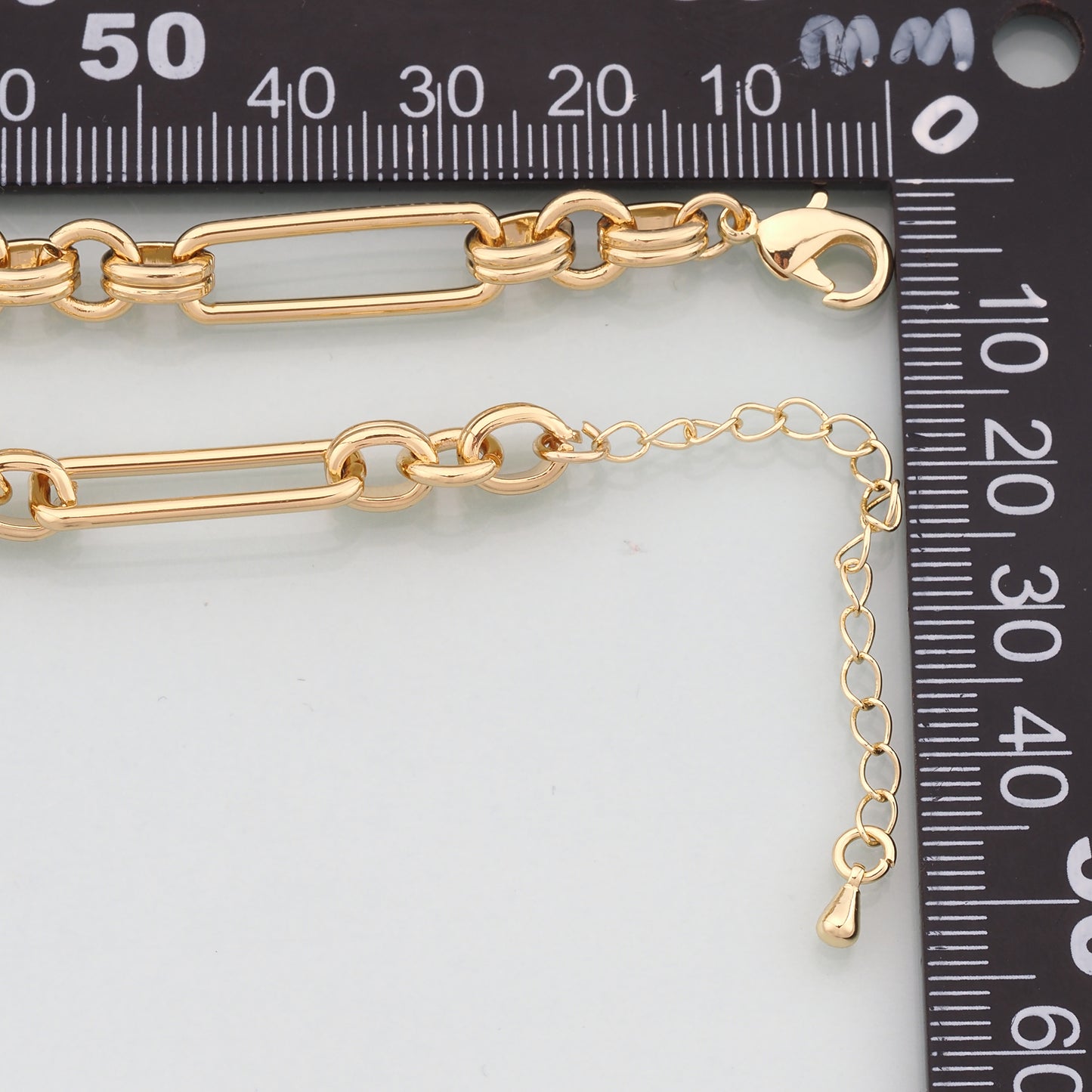 Gold Adjustable Chain,18K Gold Filled Rectangle Bracelet,Semi Finished Bracelets,Bracelets for Jewelry Making