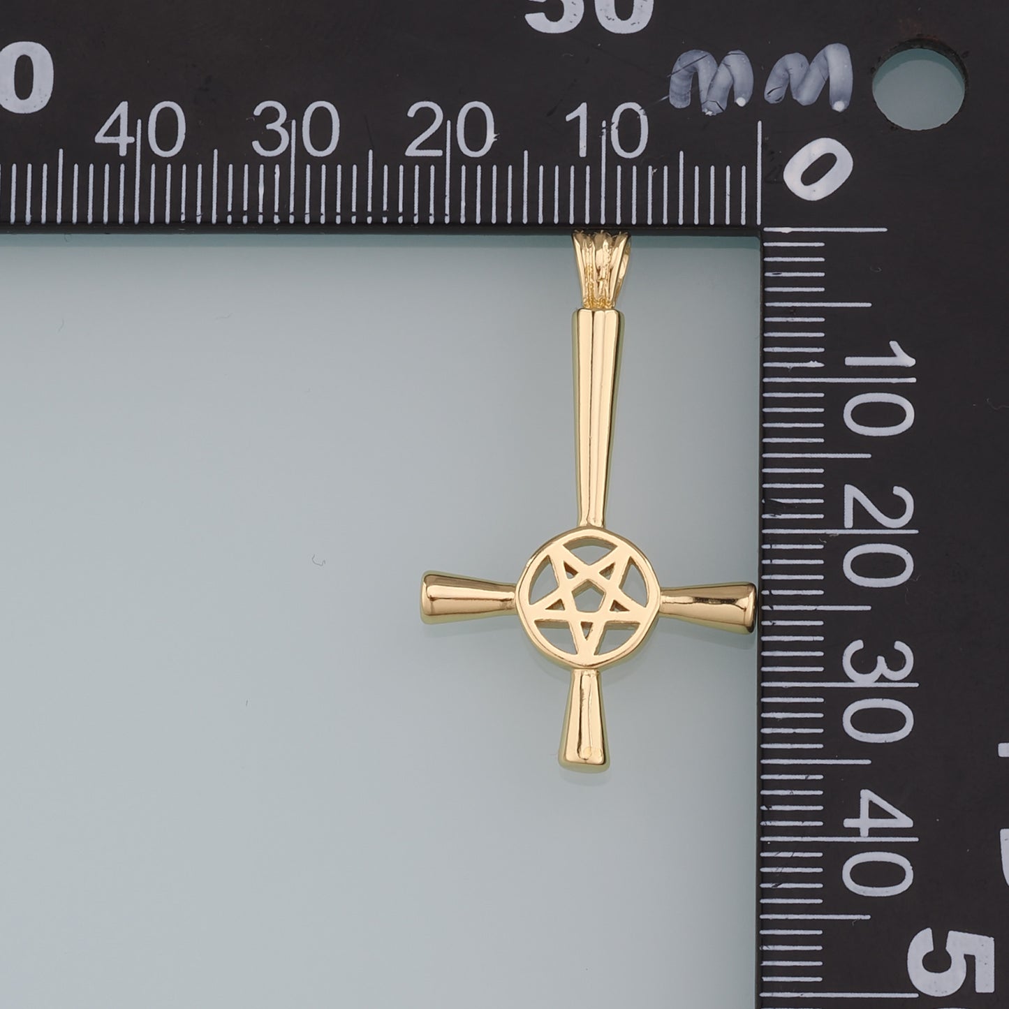 Gold Cross Charms,18K Gold Filled Cross Star Pendant,Religion Charm Bracelet Necklace for DIY Jewelry Making Supply