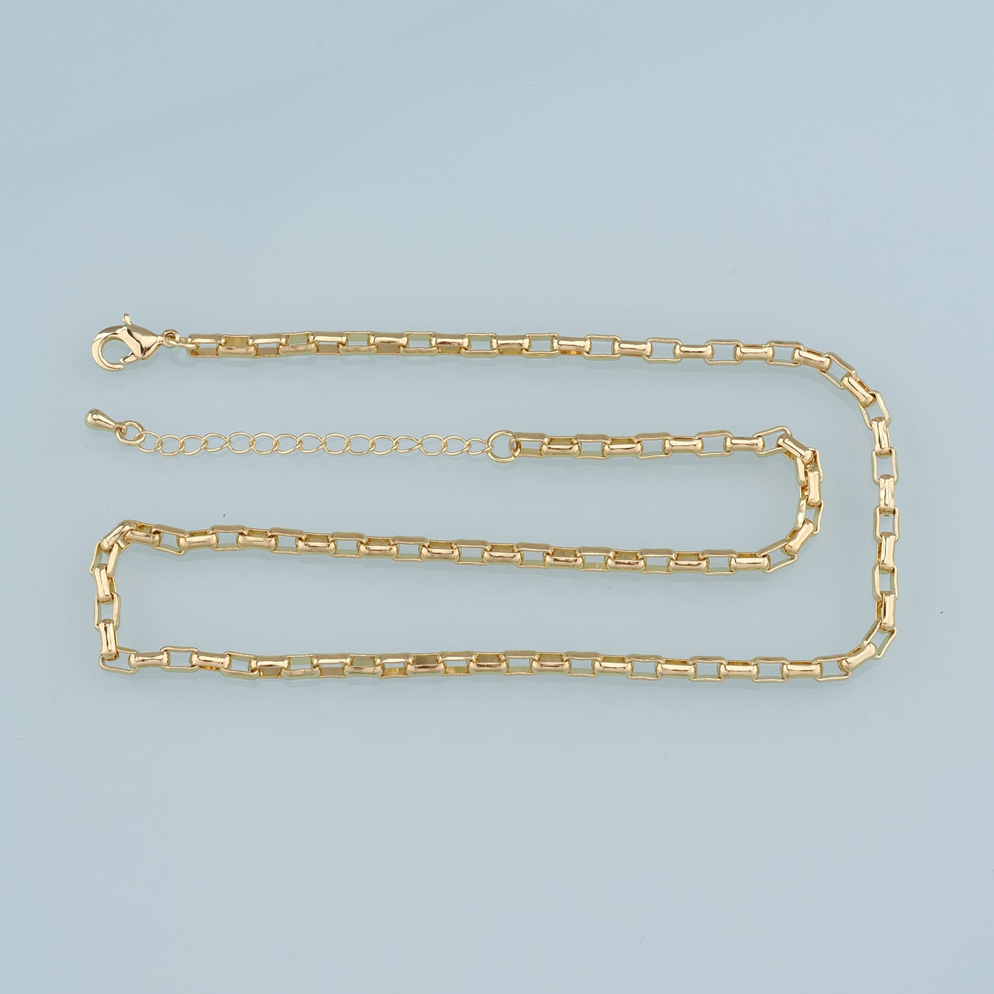 Gold Oval Chain,18K Gold Filled Oval for Necklace Bracelet DIY Jewelry Making Supply
