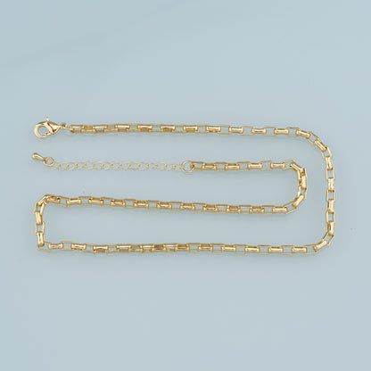 Gold Oval Chain,18K Gold Filled Oval for Necklace Bracelet DIY Jewelry Making Supply